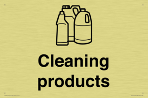 Dementia Cleaning products sign